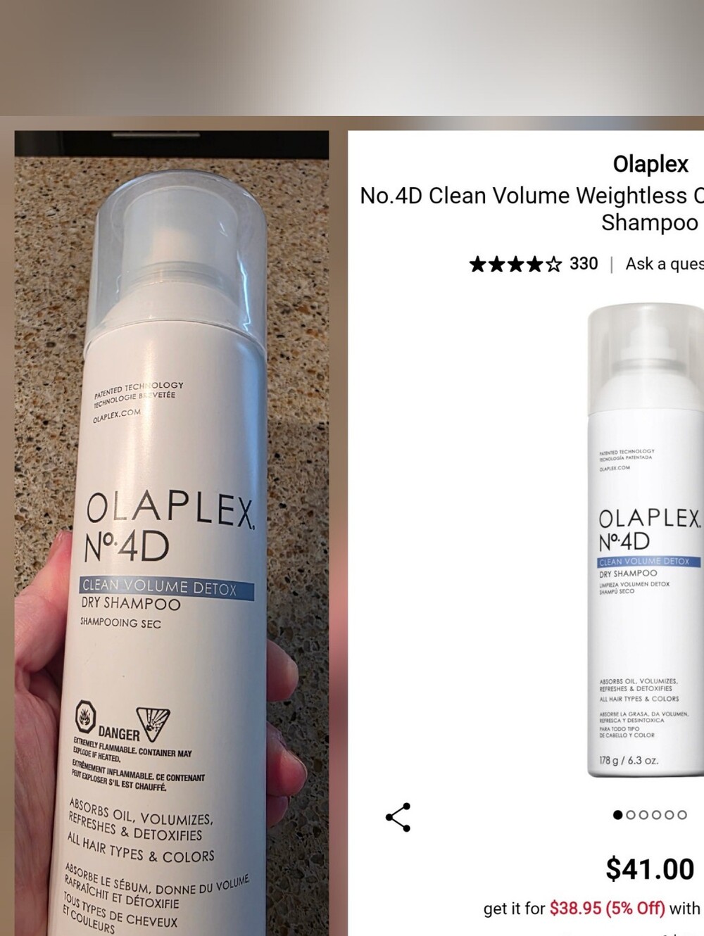 OLAPLEX No.4D Clean Volume Dry Shampoo